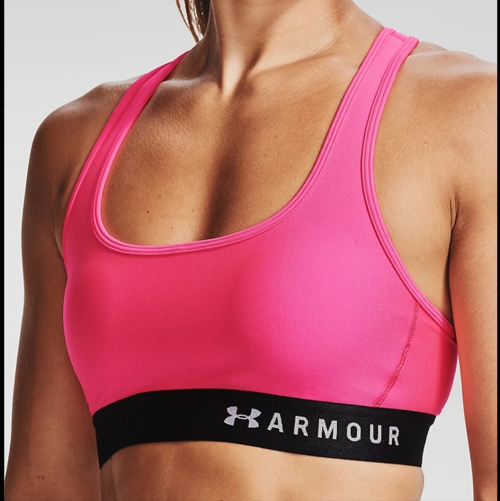 Under Armour Compression Sports Bra XS watermelon pink